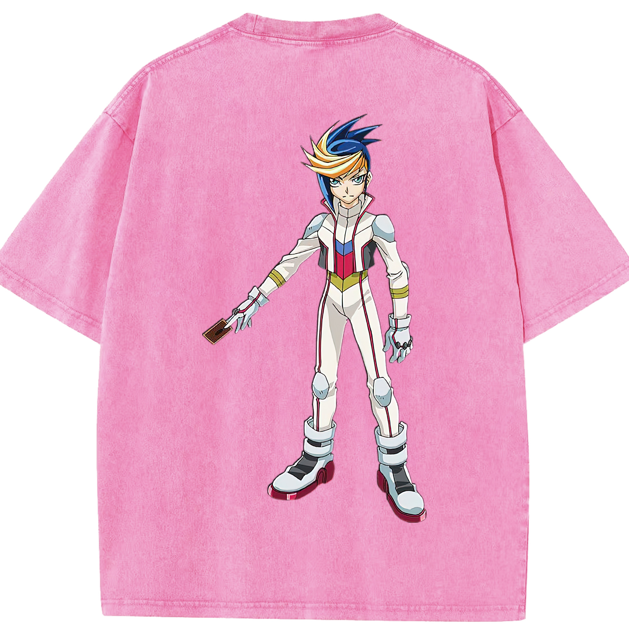 （画像用） 遊☆戯☆王 Yu-Gi-Oh! 綿100% ヴィンテージ風 半袖Tシャツ（背面プリント）